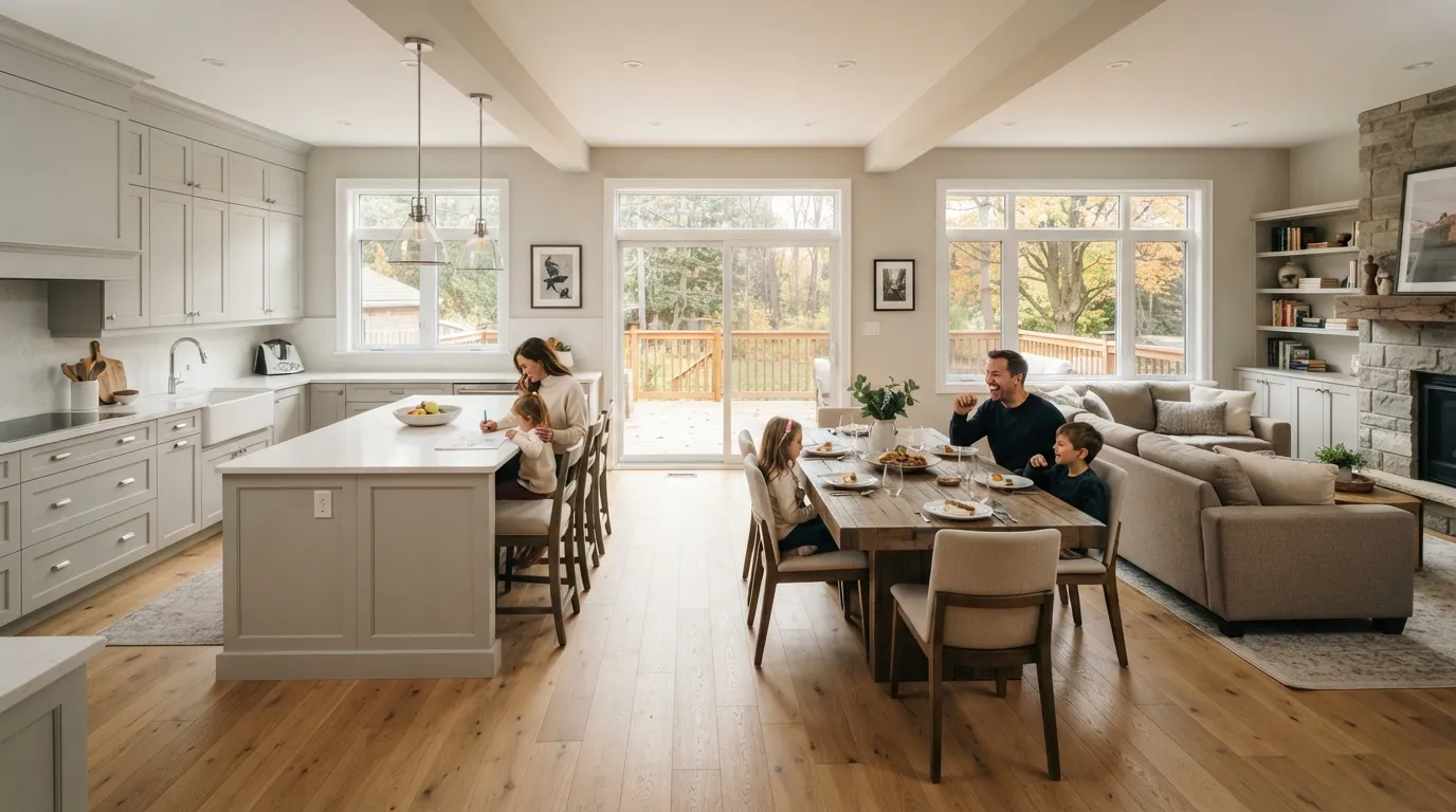Opening up a main floor for family life in King